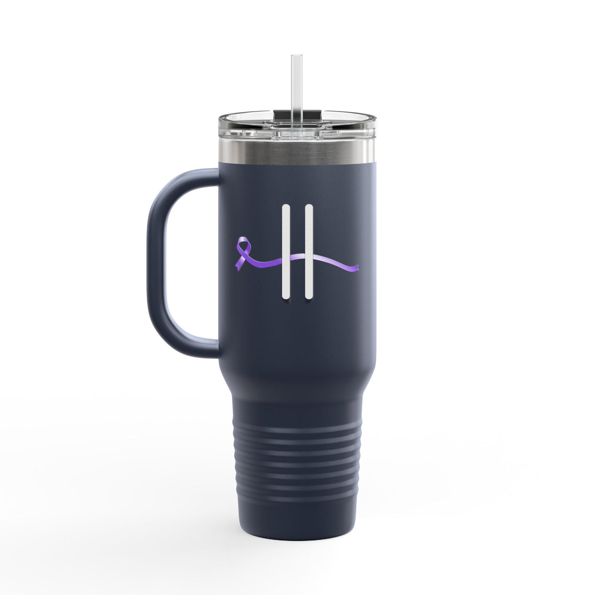 Pause | 40oz Insulated Travel Mug – Subtle Epilepsy Awareness - Drinkware, Tumblers & Travel Mugs - EpiAl's Shop
