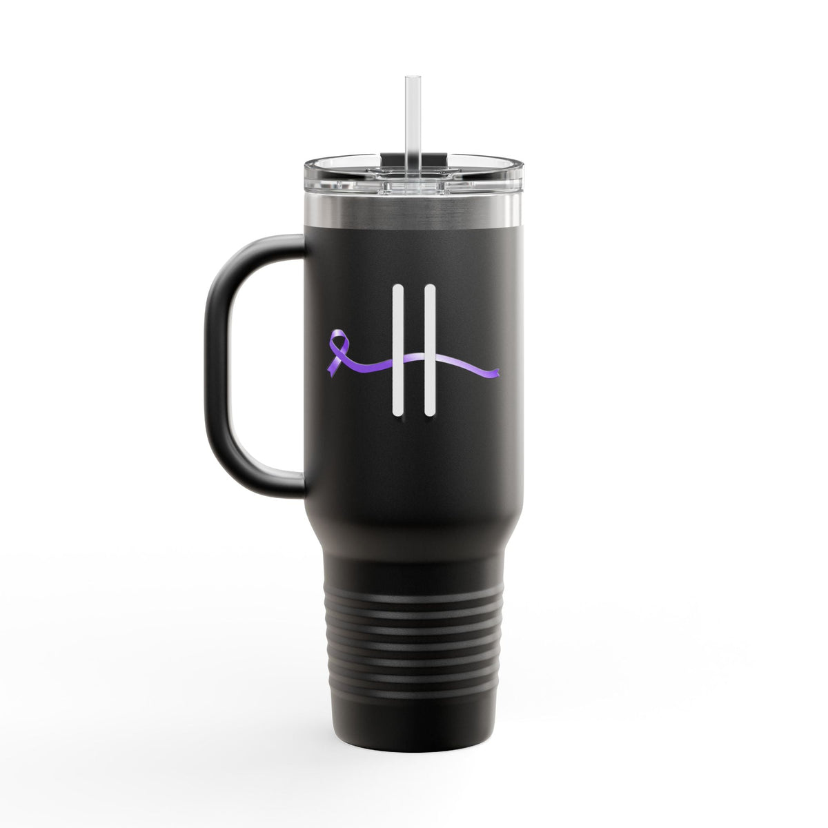 Pause | 40oz Insulated Travel Mug – Subtle Epilepsy Awareness - Drinkware, Tumblers & Travel Mugs - EpiAl's Shop