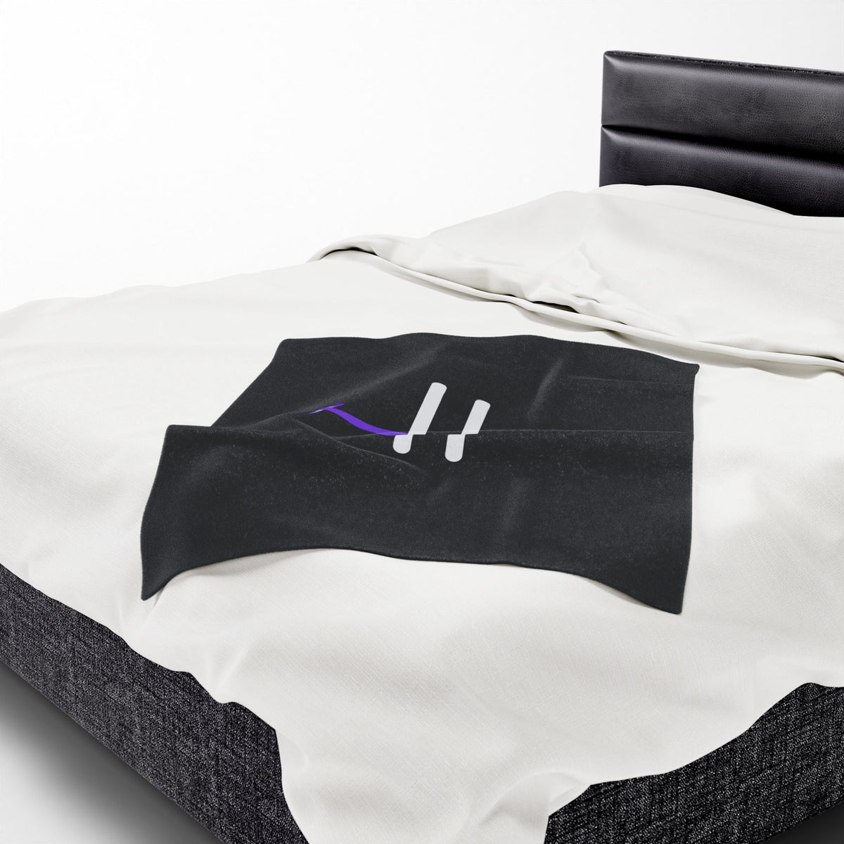 “Pause” Epilepsy Awareness Blanket – Purple Ribbon Pause Symbol - Decor, Blankets, Throw - EpiAl's Shop