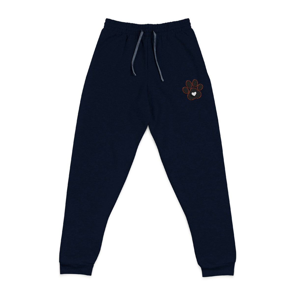 Paw Heart Embroidered Fleece Joggers - Clothing, Women, Jogging Pants - EpiAl's Shop