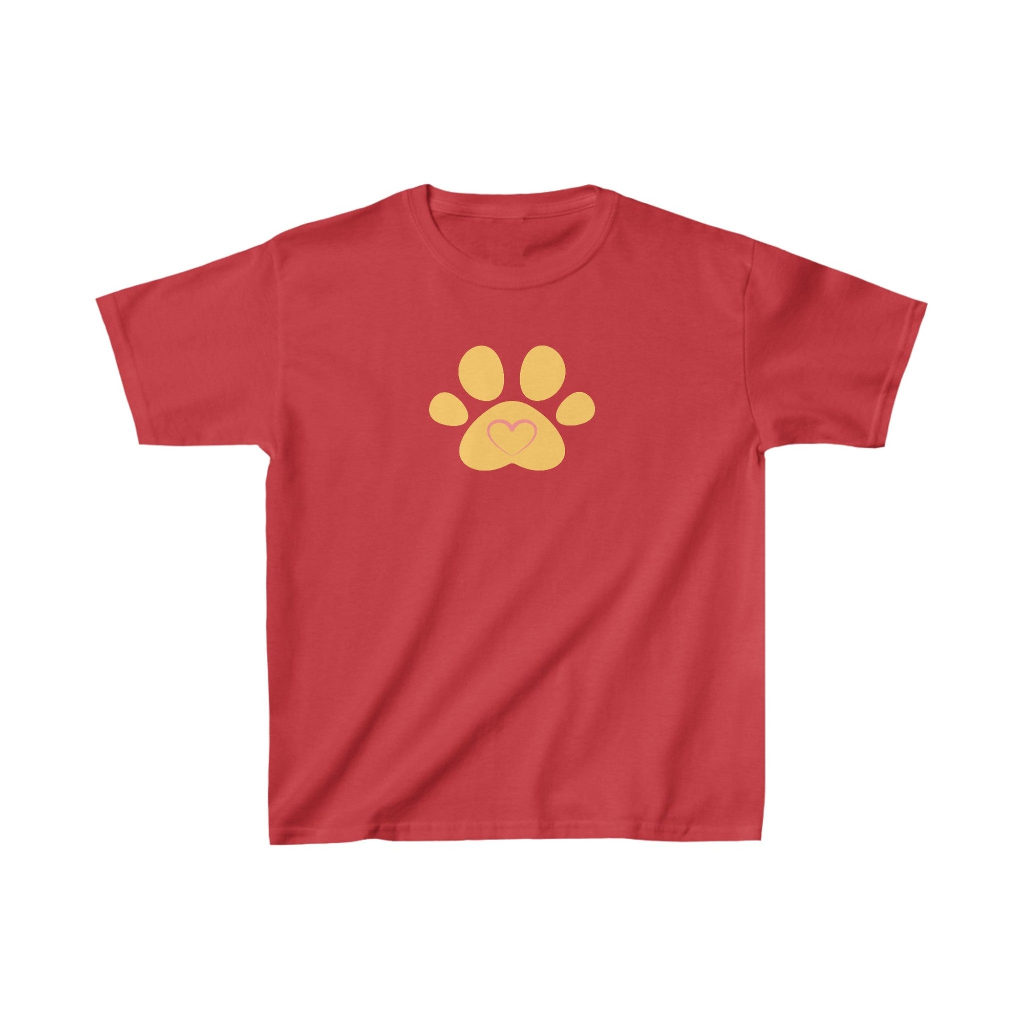 Paw Heart Kids Heavy Cotton™ Tee - Kids clothes - Epileptic Al’s Shop
