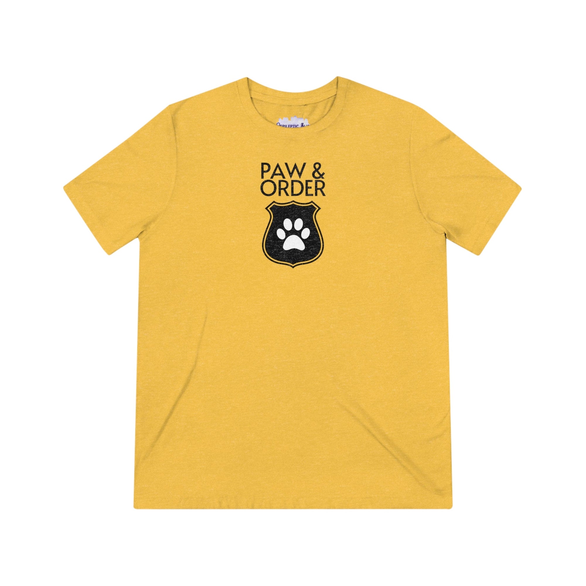 Paw & Order Unisex Triblend Tee - T - Shirt - Epileptic Al’s Shop