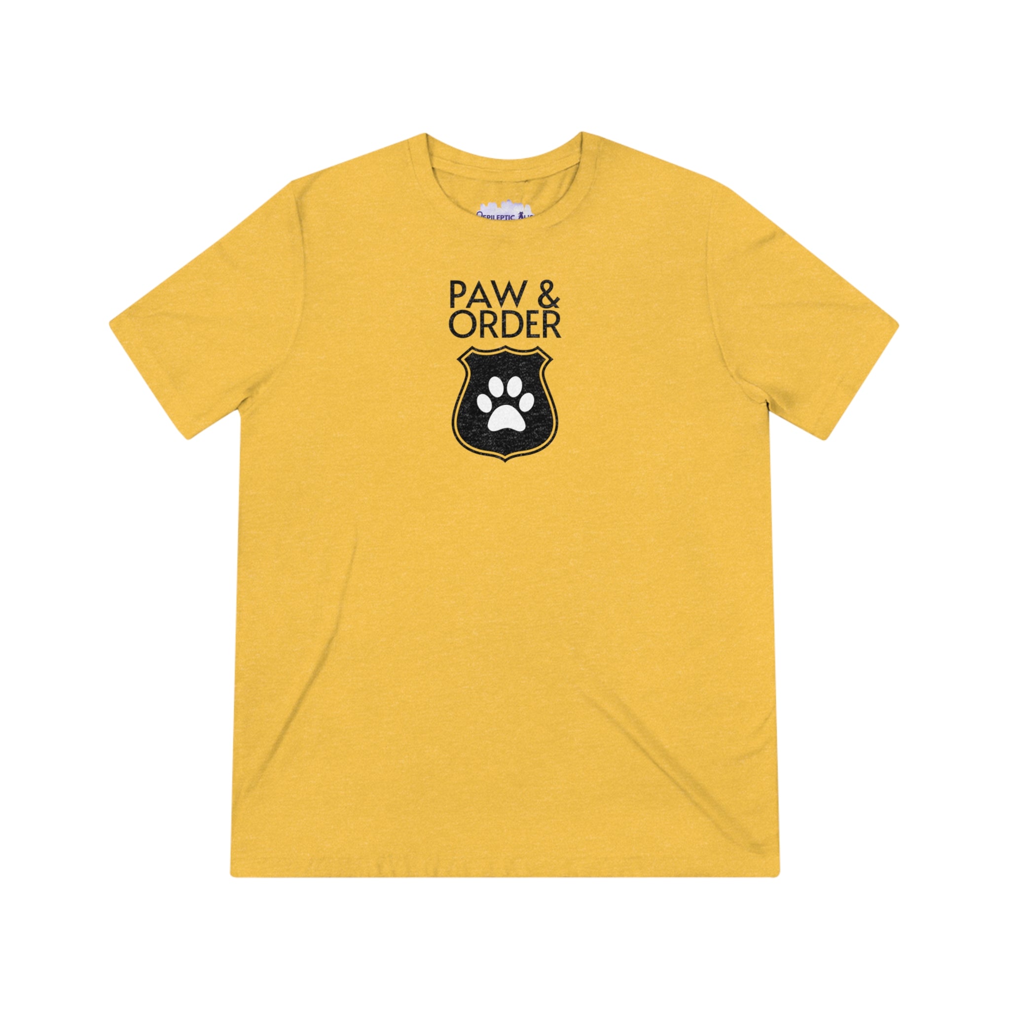 Paw & Order Unisex Triblend Tee - T - Shirt - Epileptic Al’s Shop