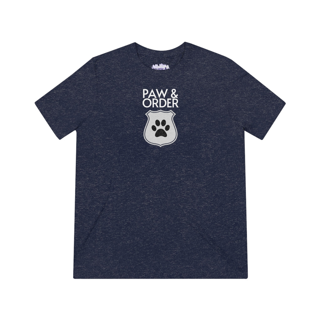 Paw & Order Unisex Triblend Tee - T - Shirt - Epileptic Al’s Shop