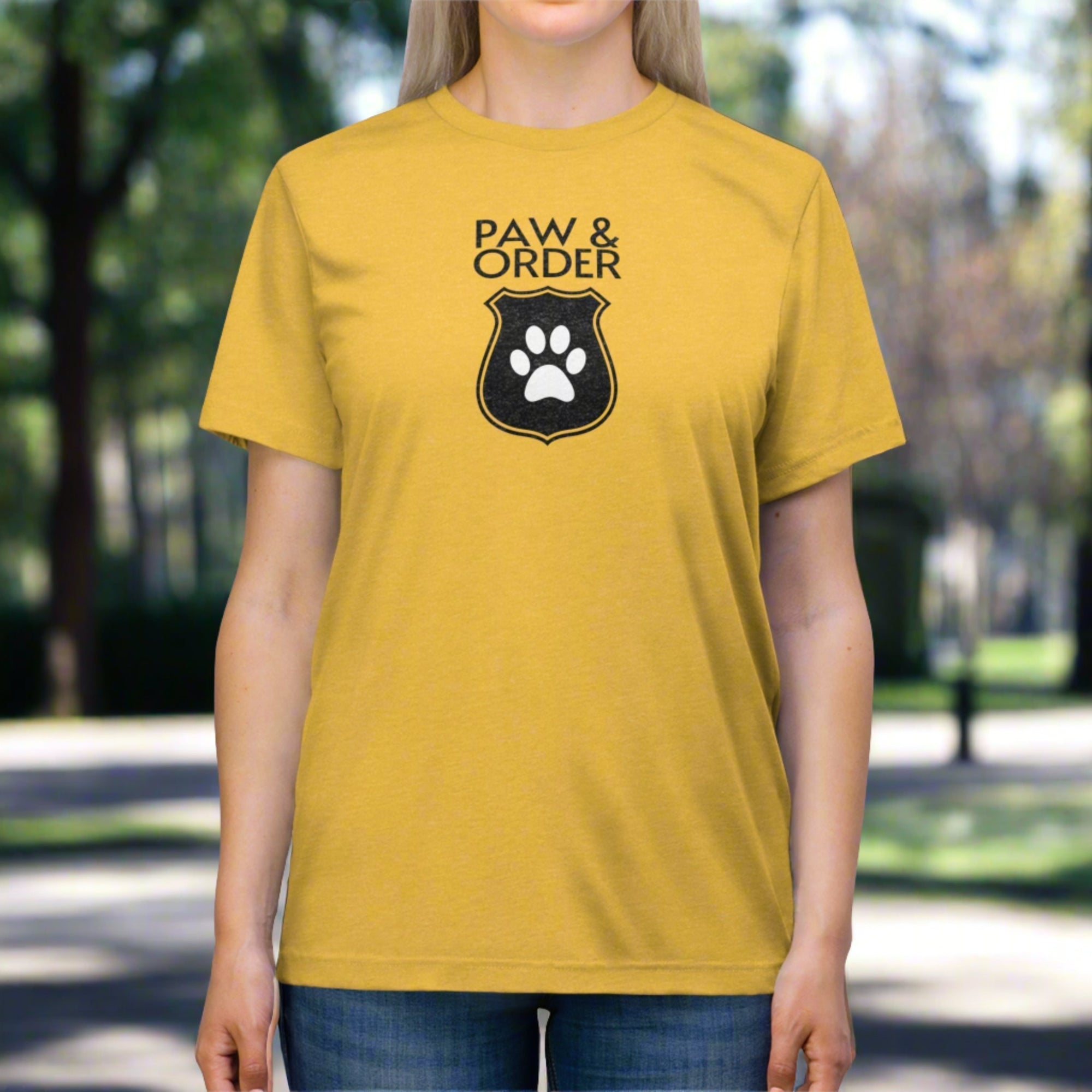 Paw & Order Unisex Triblend Tee - T - Shirt - Epileptic Al’s Shop