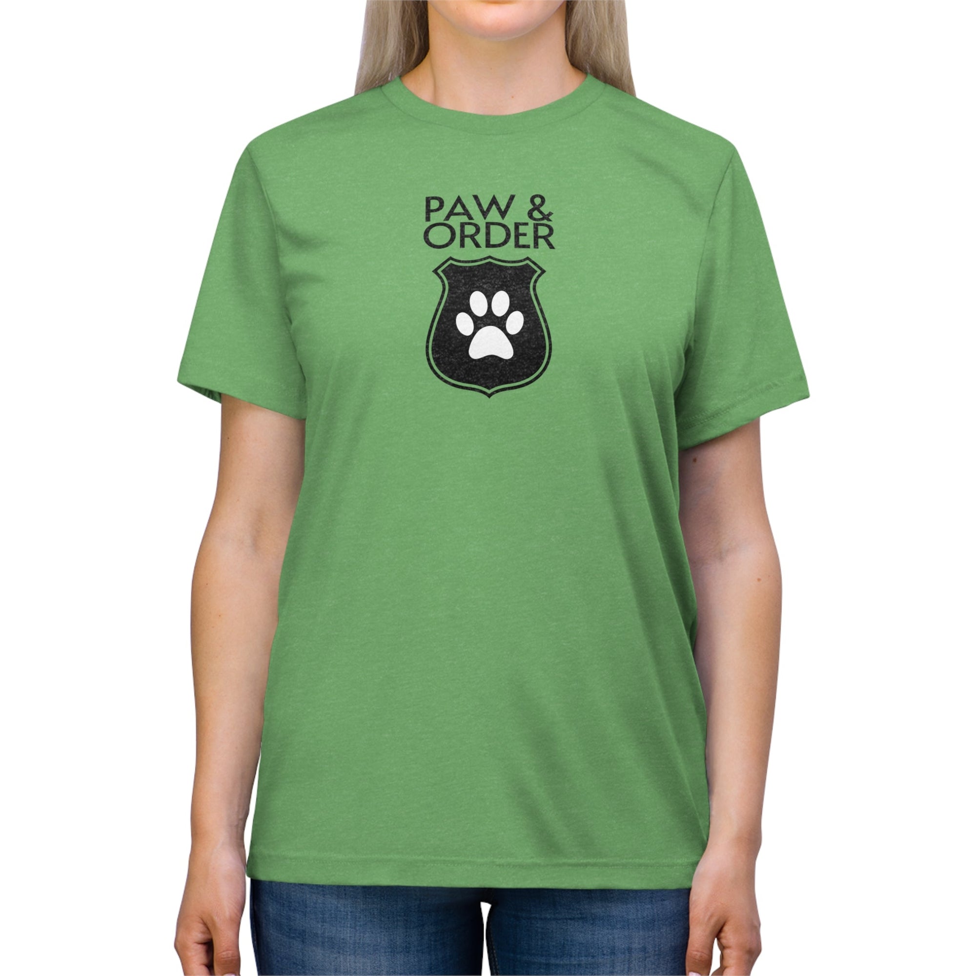 Paw & Order Unisex Triblend Tee - T - Shirt - Epileptic Al’s Shop