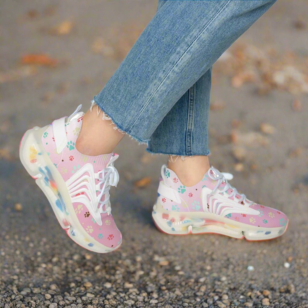 Paw Print Women's Mesh Sneakers - Stylish & Comfortable - Shoes & Sneakers - EpiAl's Shop