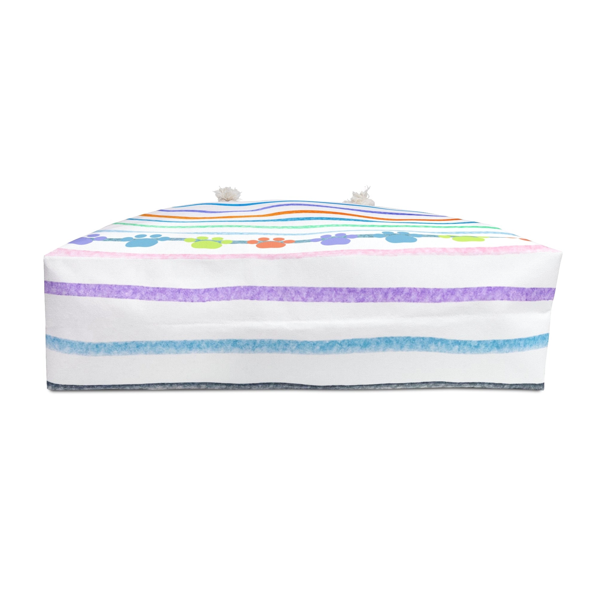 Paw Prints on Stripes Weekender Bag - Bags - Epileptic Al’s Shop