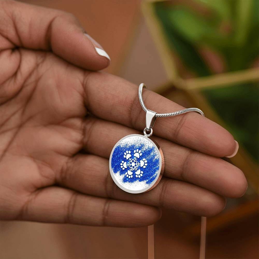 Paw Snowflake Necklace - Jewelry - Epileptic Al’s Shop