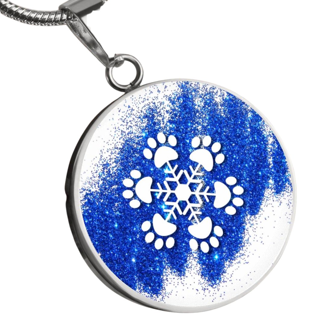 Paw Snowflake Necklace - Jewelry - Epileptic Al’s Shop