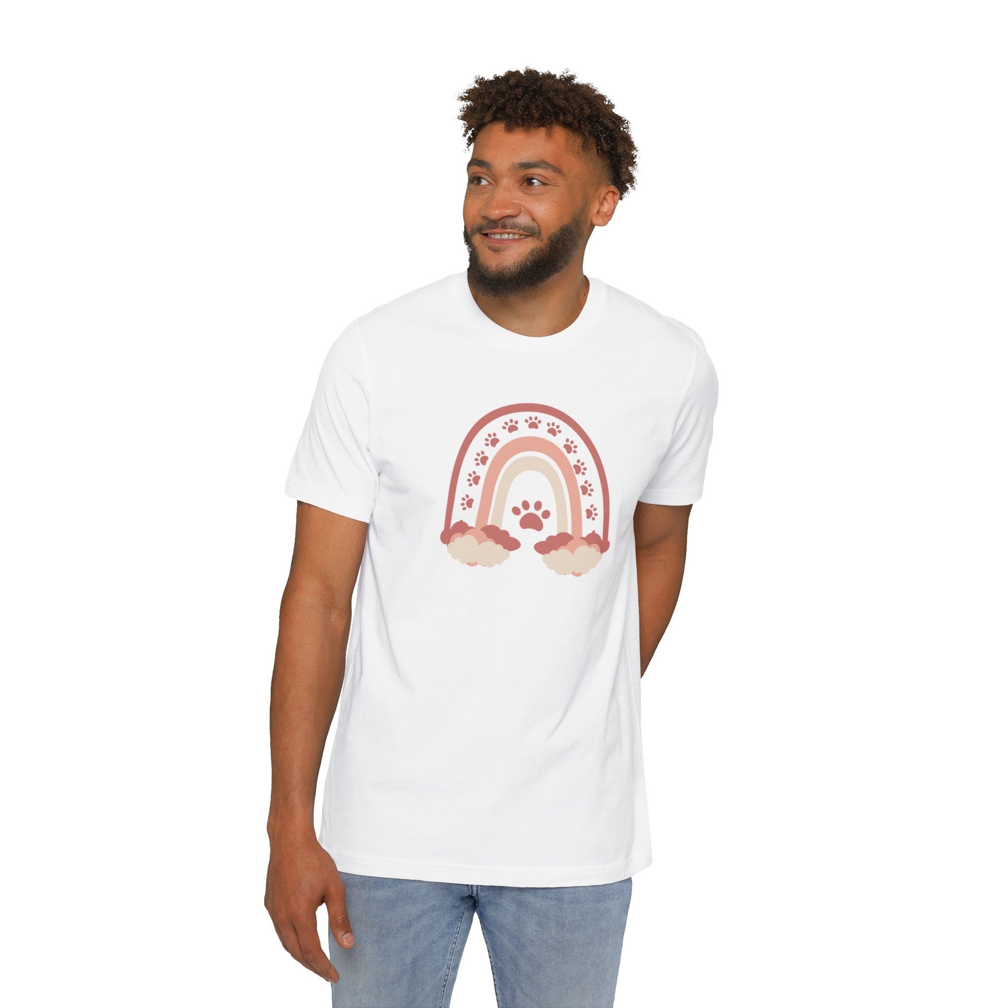 Paws on a Rainbow USA - Made Unisex Short - Sleeve Jersey T - Shirt - T - Shirt - Epileptic Al’s Shop