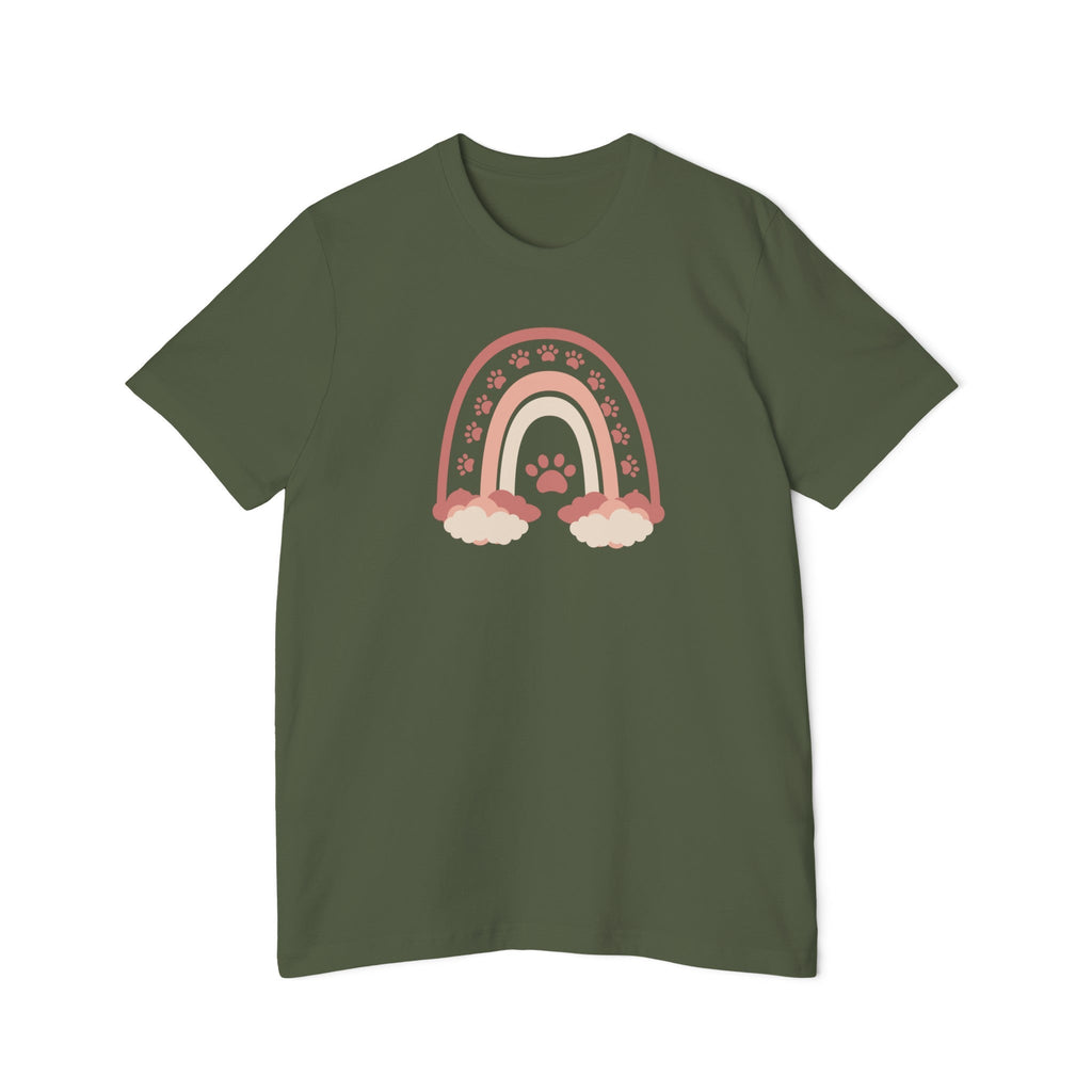 Paws on a Rainbow USA - Made Unisex Short - Sleeve Jersey T - Shirt - T - Shirt - Epileptic Al’s Shop