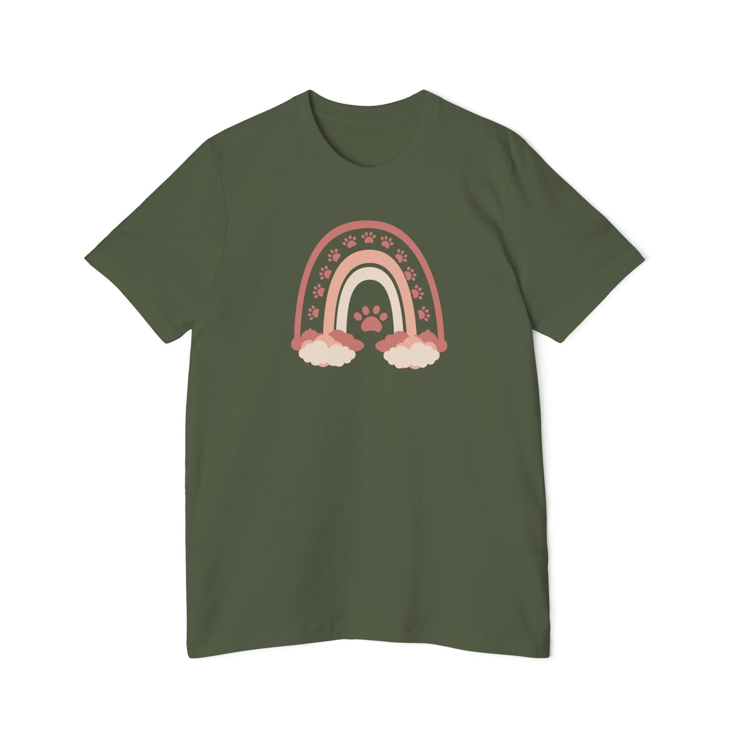 Paws on a Rainbow USA - Made Unisex Short - Sleeve Jersey T - Shirt - T - Shirt - Epileptic Al’s Shop