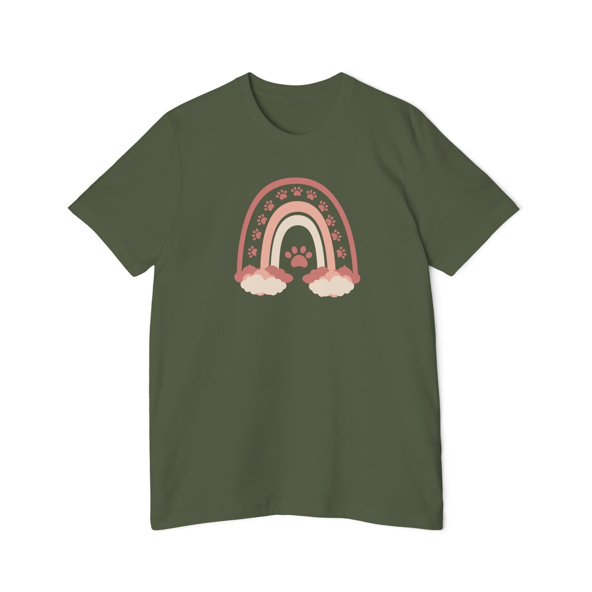 Paws on a Rainbow USA - Made Unisex Short - Sleeve Jersey T - Shirt - T - Shirt - Epileptic Al’s Shop