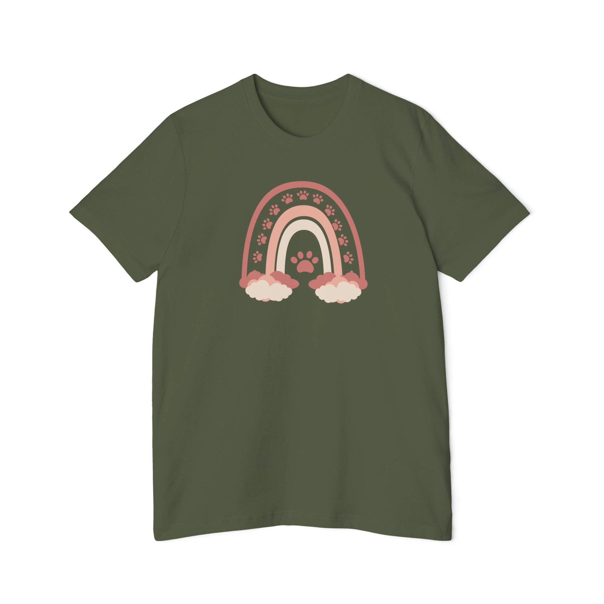 Paws on a Rainbow USA - Made Unisex Short - Sleeve Jersey T - Shirt - T - Shirt - Epileptic Al’s Shop