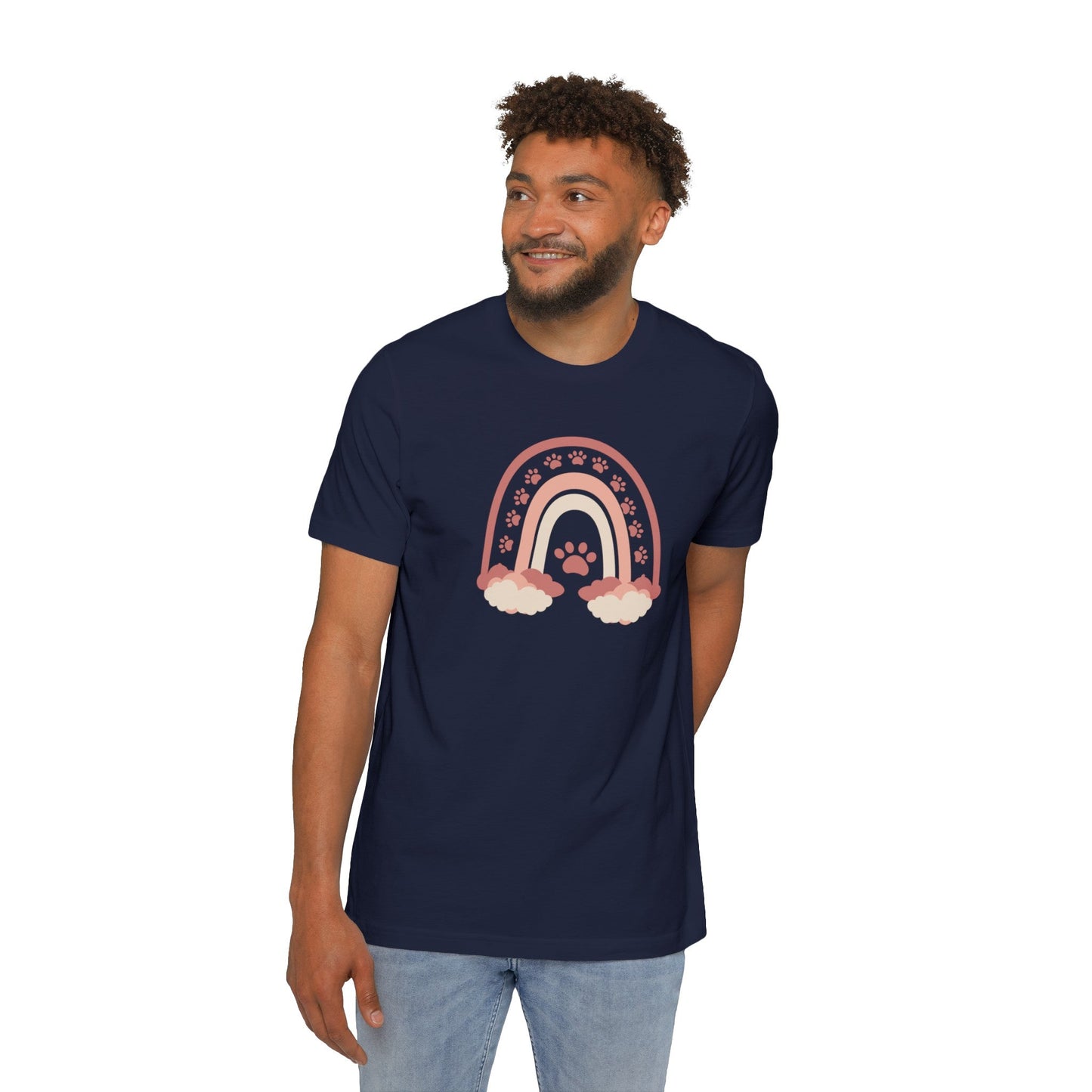 Paws on a Rainbow USA - Made Unisex Short - Sleeve Jersey T - Shirt - T - Shirt - Epileptic Al’s Shop