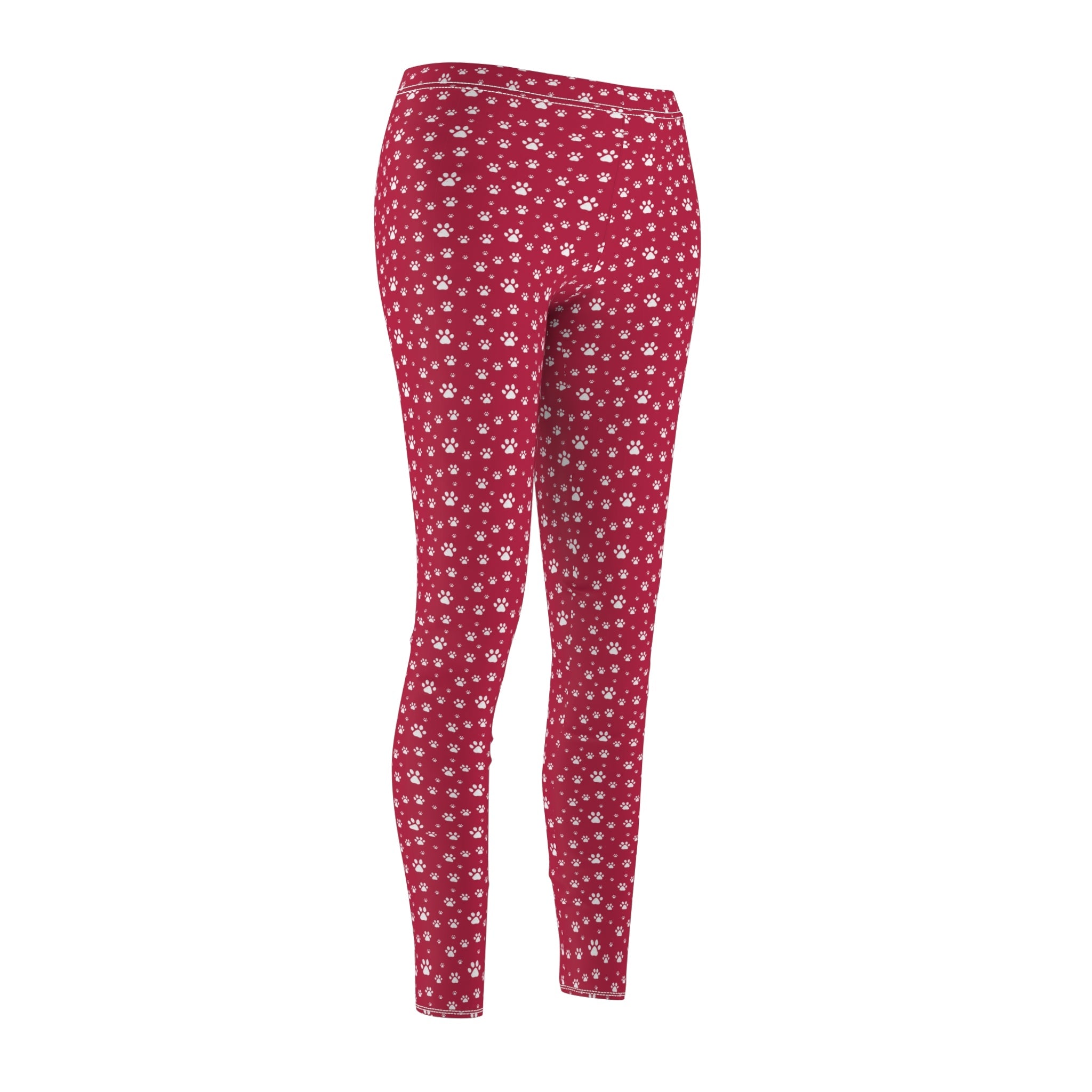 Paws on Red Women's Cut & Sew Casual Leggings - EpiAl's Shop