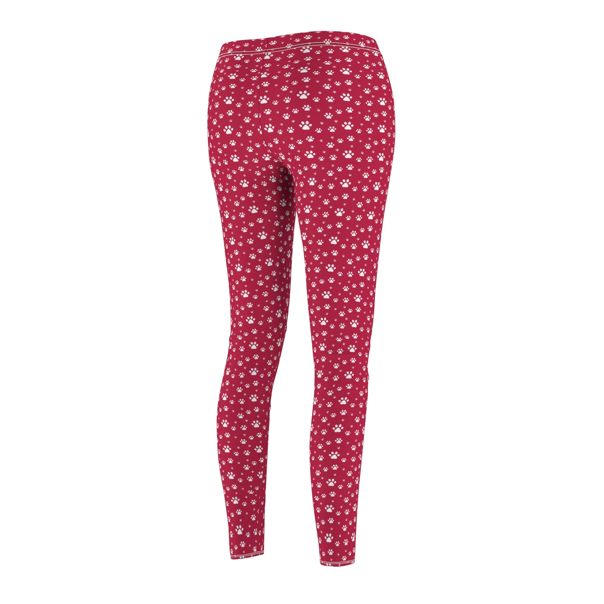 Paws on Red Women's Cut & Sew Casual Leggings - EpiAl's Shop