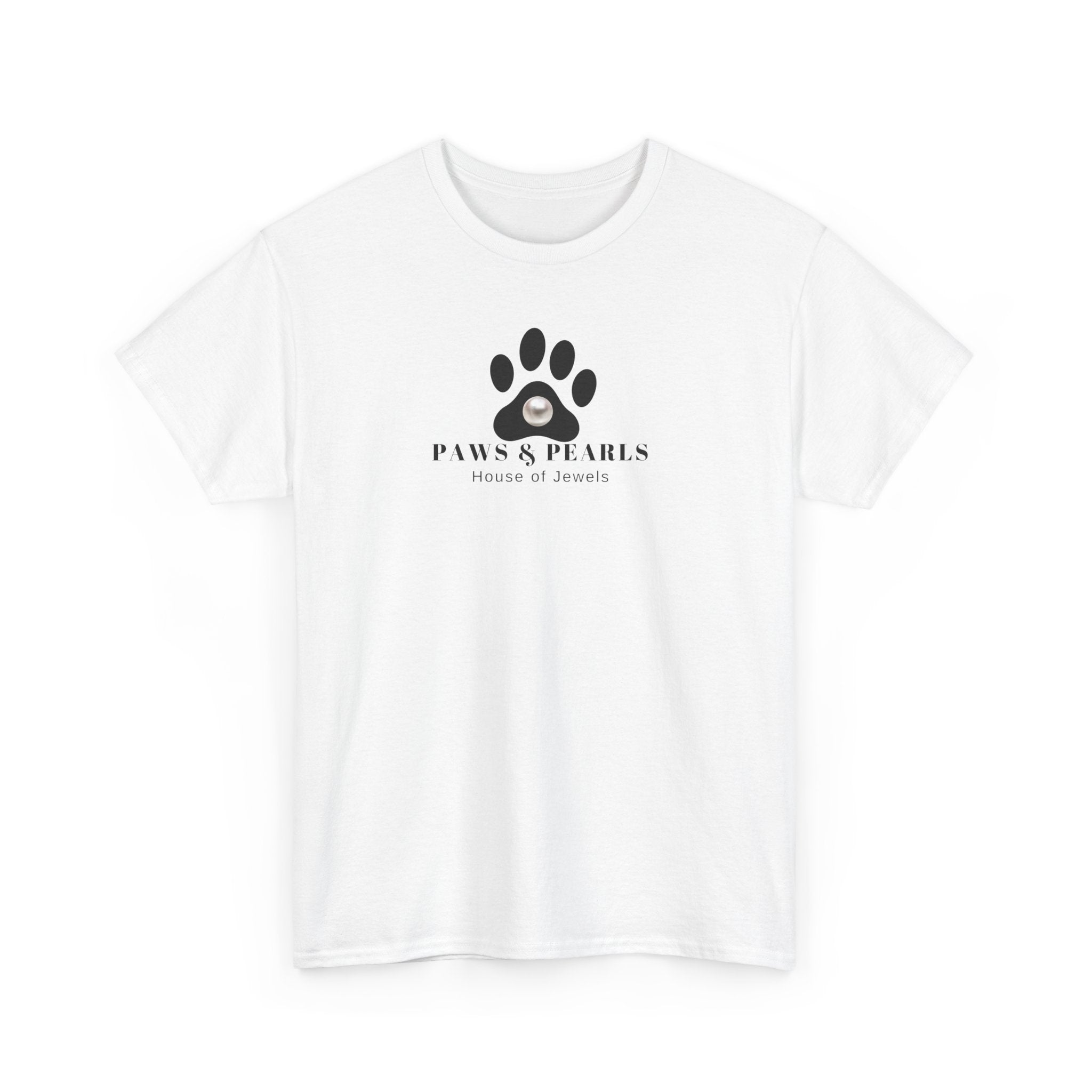 Paws & Pearls Unisex Heavy Cotton Tee - T-Shirt - EpiAl's Shop