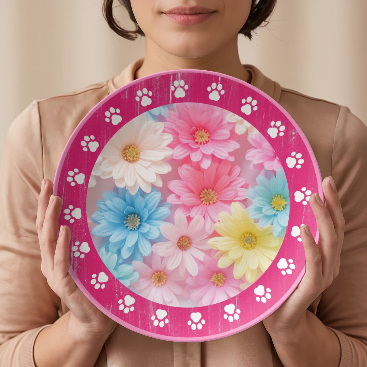 Paws & Petals Cat Lover Decorative Plate - Tableware, Plates - EpiAl's Shop