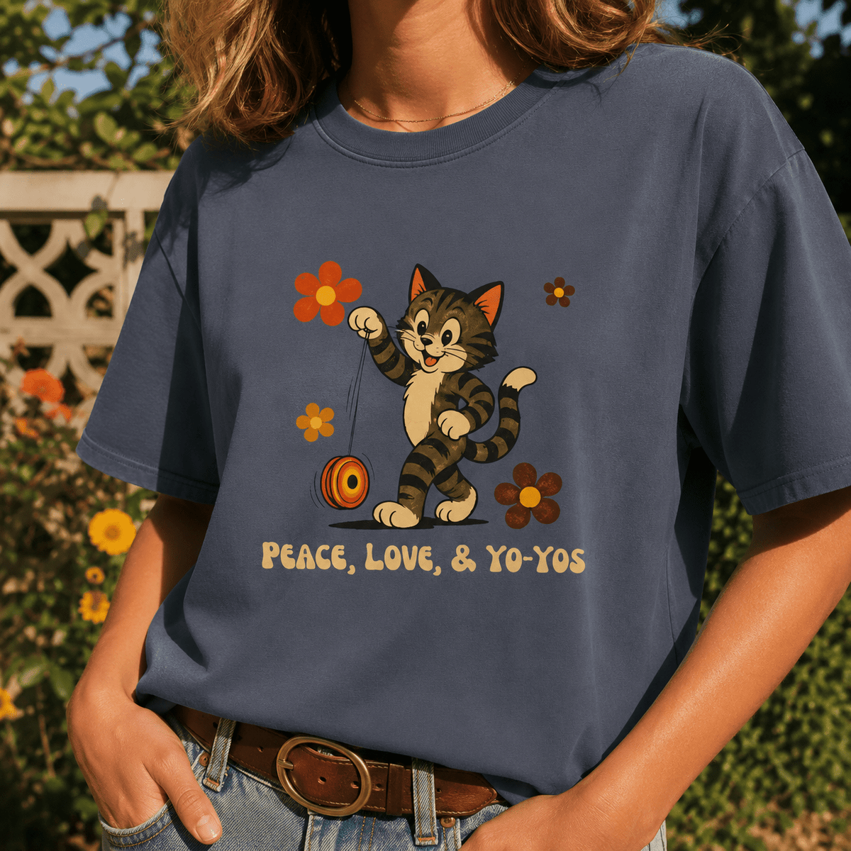 Peace, Love, & Yo-Yos Oversized T-Shirt - Clothing, Unisex, T-Shirts - EpiAl's Shop