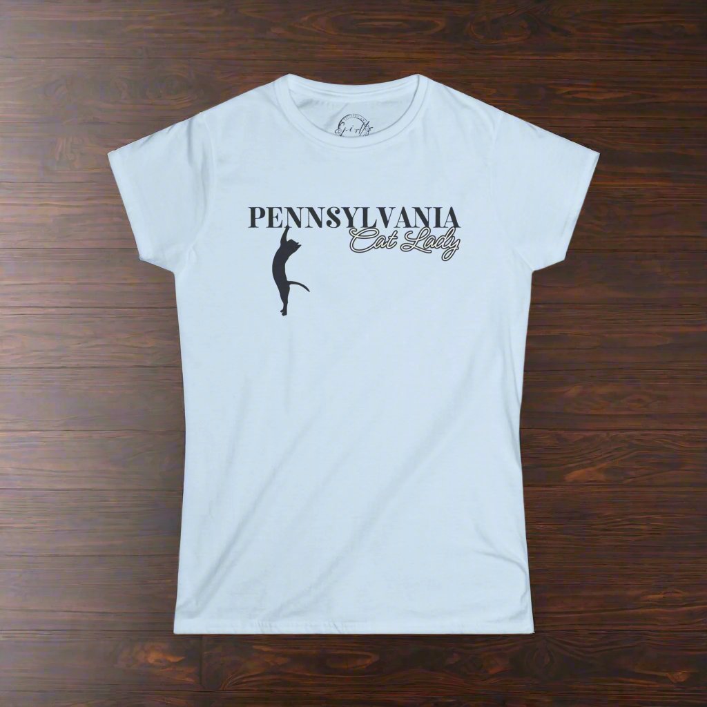 Pennsylvania Cat Lady Softstyle Tee - T - Shirt - EpiAl's Shop