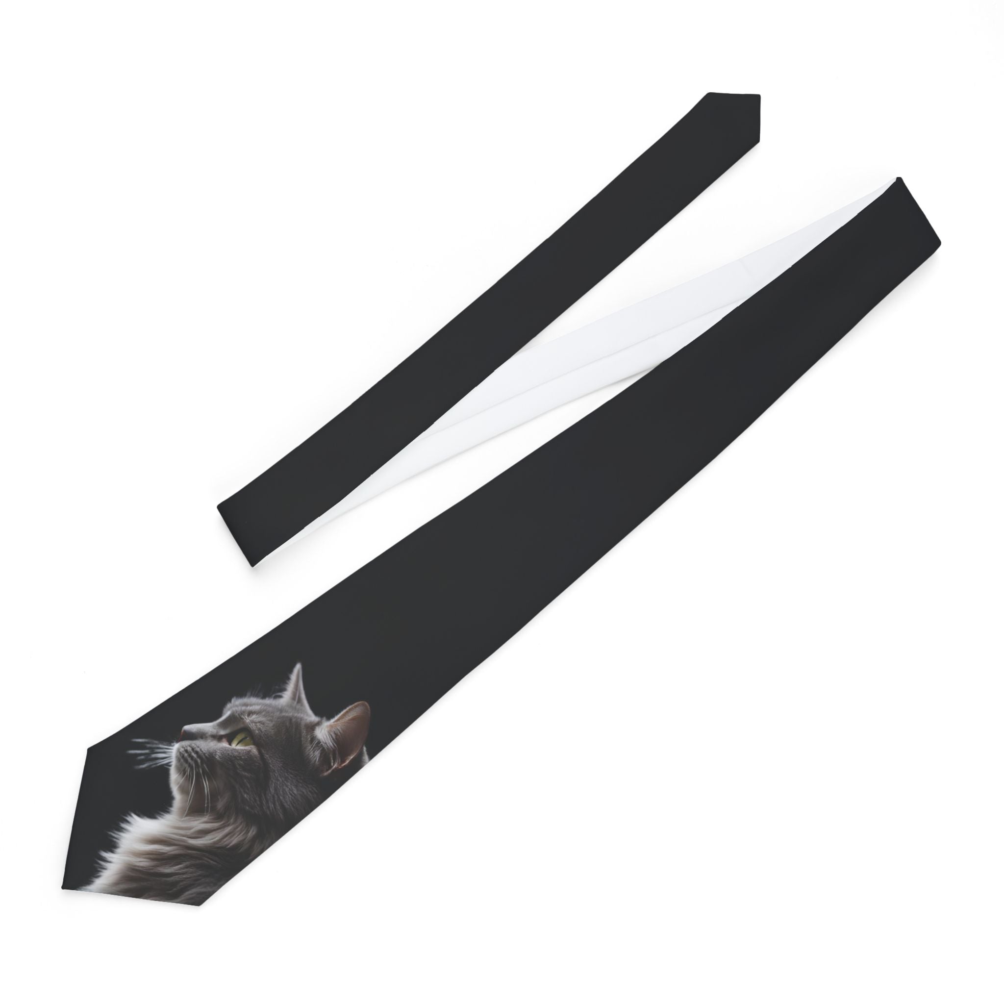 Pensive Kitty Necktie - Clothing, Neckties - EpiAl's Shop
