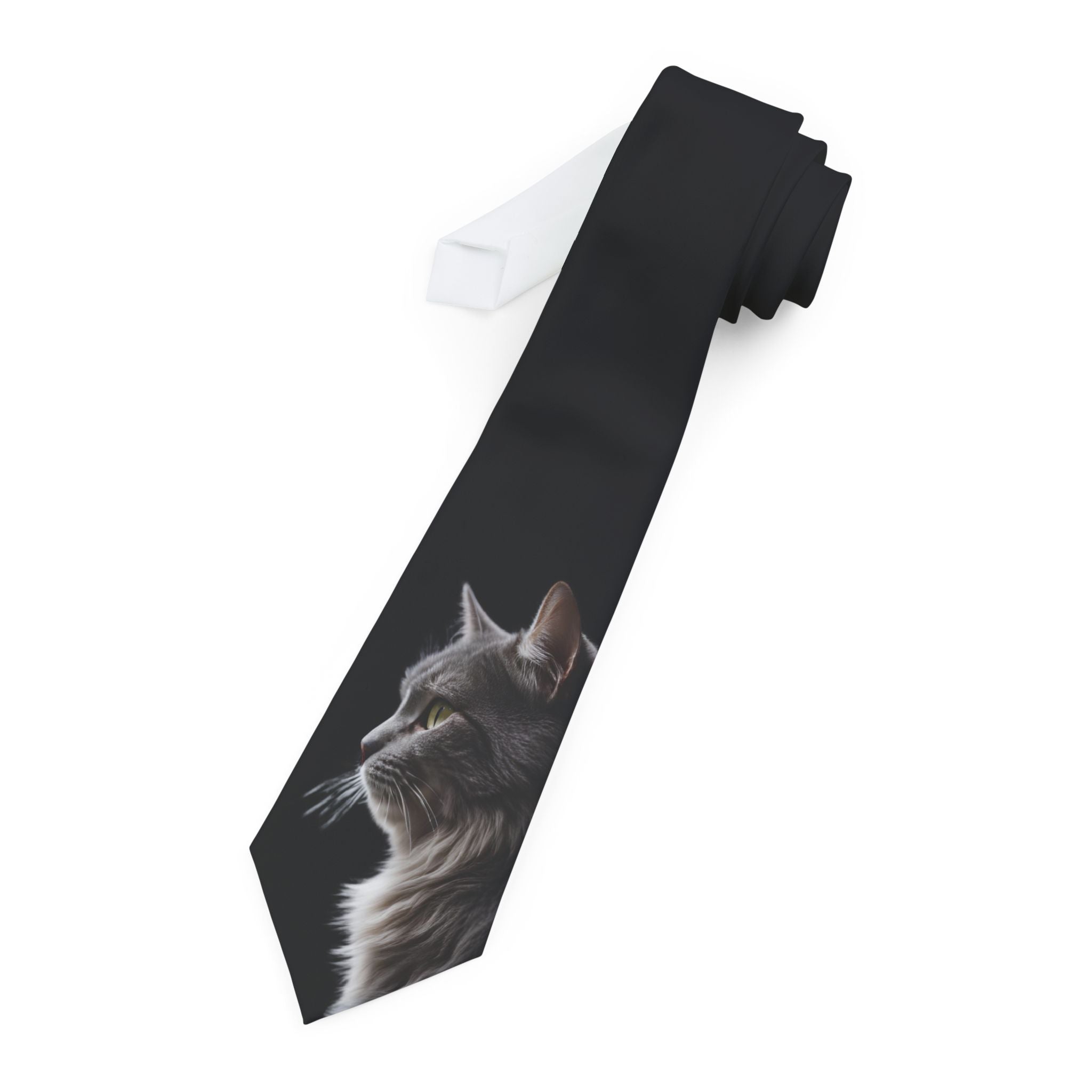Pensive Kitty Necktie - Clothing, Neckties - EpiAl's Shop