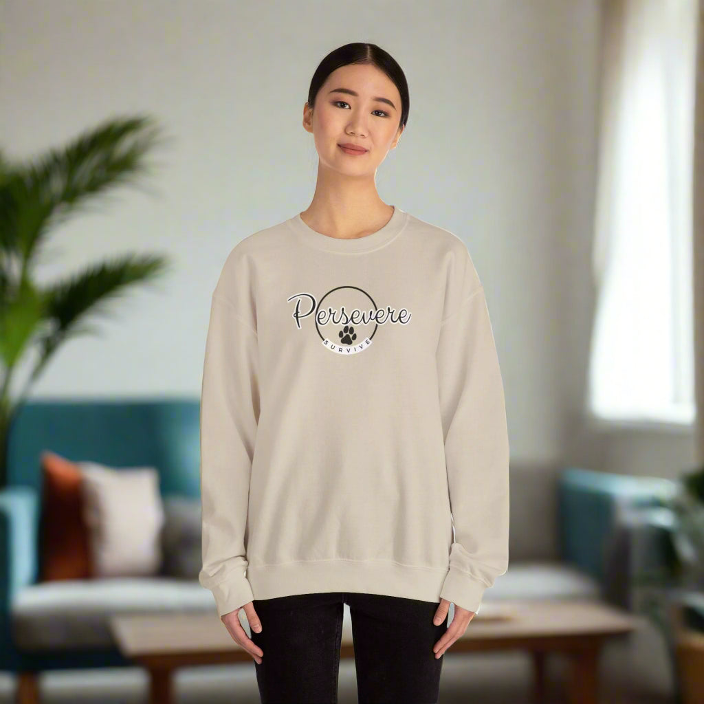 Persevere Unisex Heavy Blend™ Crewneck Sweatshirt - Sweatshirt - EpiAl's Shop