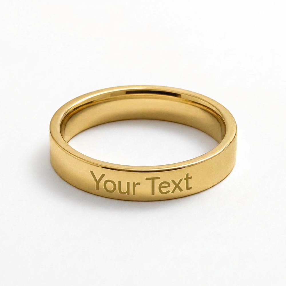 Personalized Engraved Women's Ring | Custom Name & Message Band - Jewelry, Rings - EpiAl's Shop