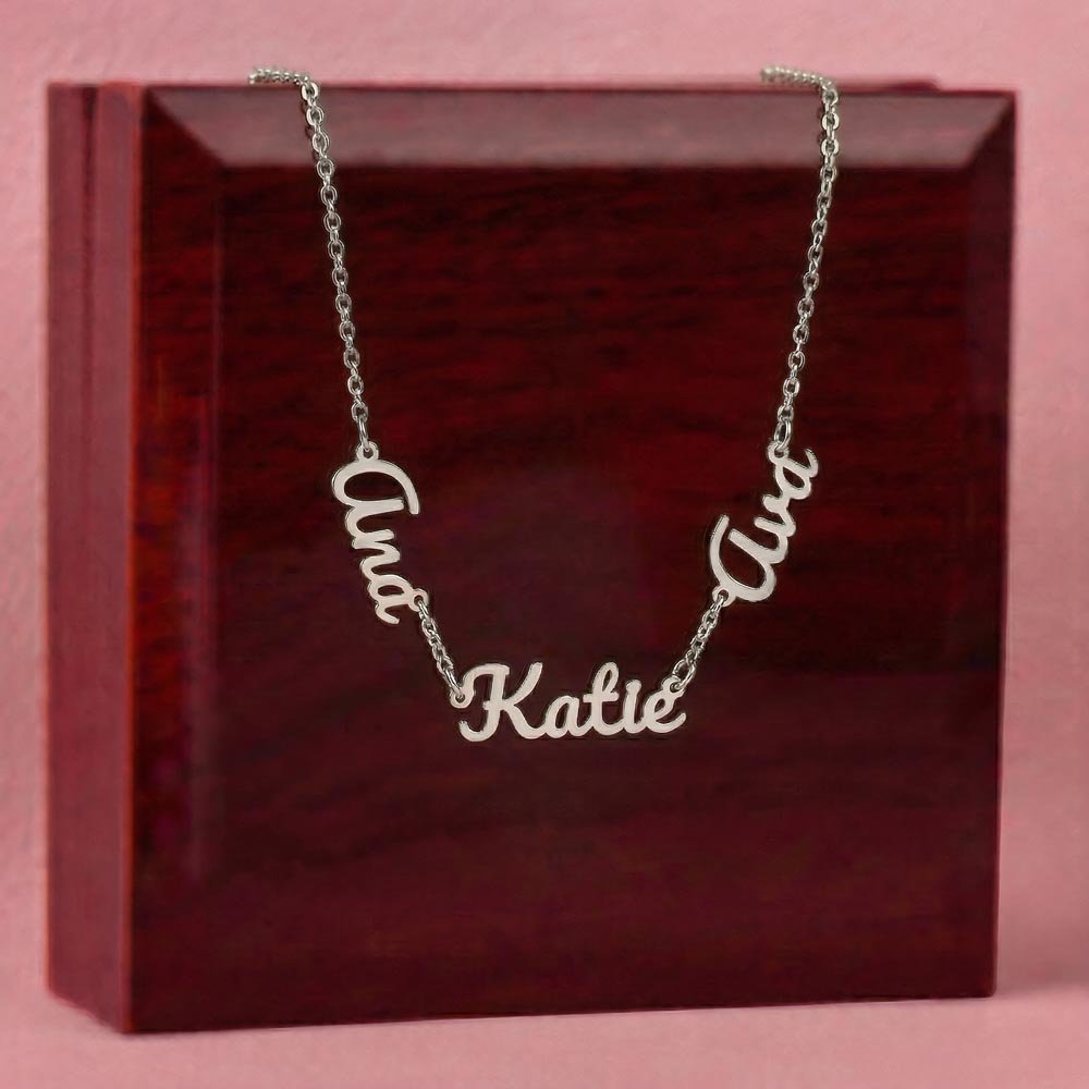 Personalized Multi-Name Necklace | Custom Script Name Jewelry - Jewelry, Necklaces - EpiAl's Shop