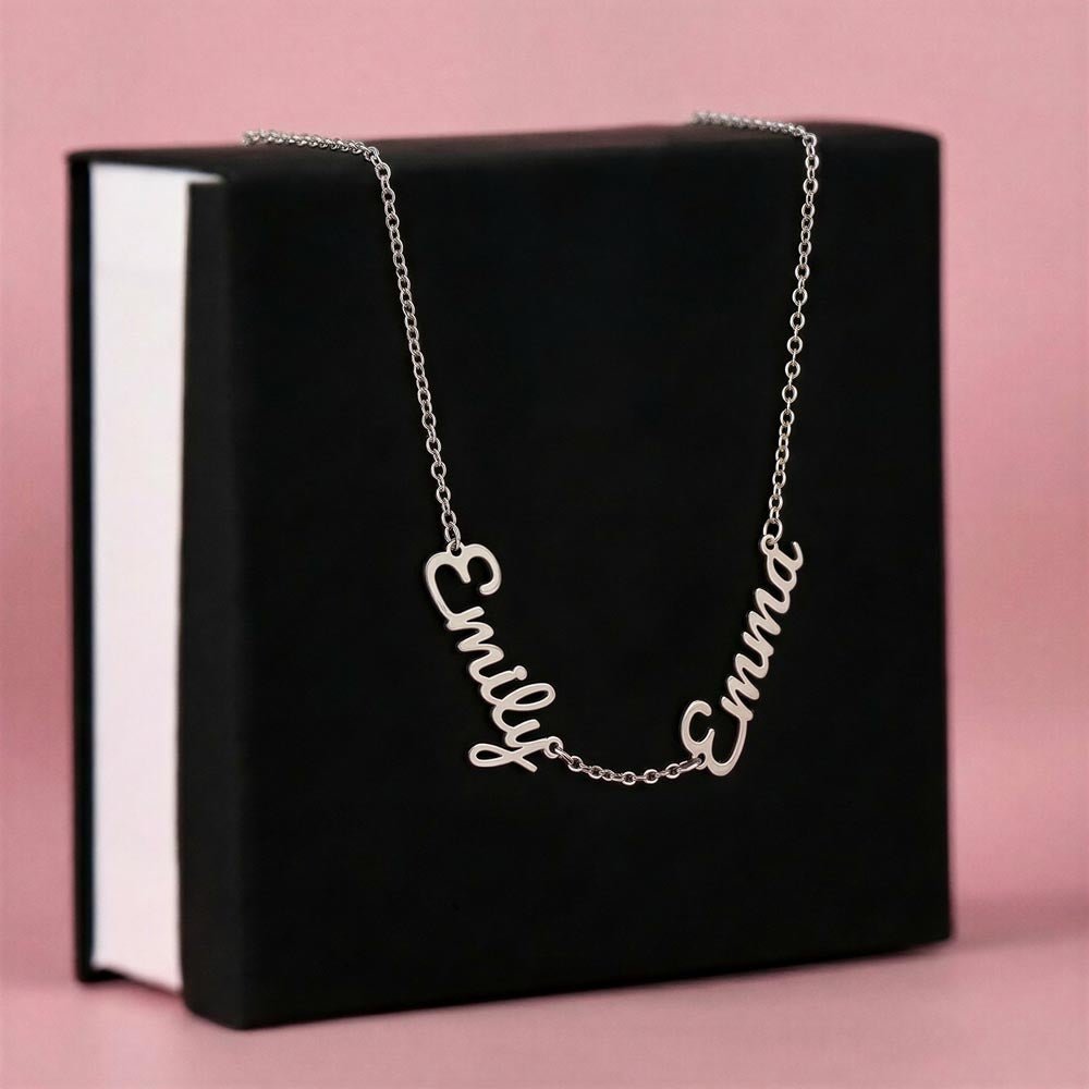 Personalized Multi-Name Necklace | Custom Script Name Jewelry - Jewelry, Necklaces - EpiAl's Shop