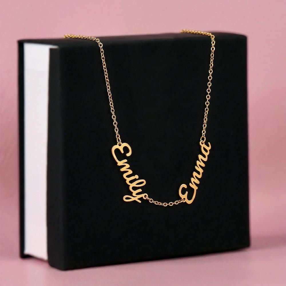 Personalized Multi-Name Necklace | Custom Script Name Jewelry - Jewelry, Necklaces - EpiAl's Shop
