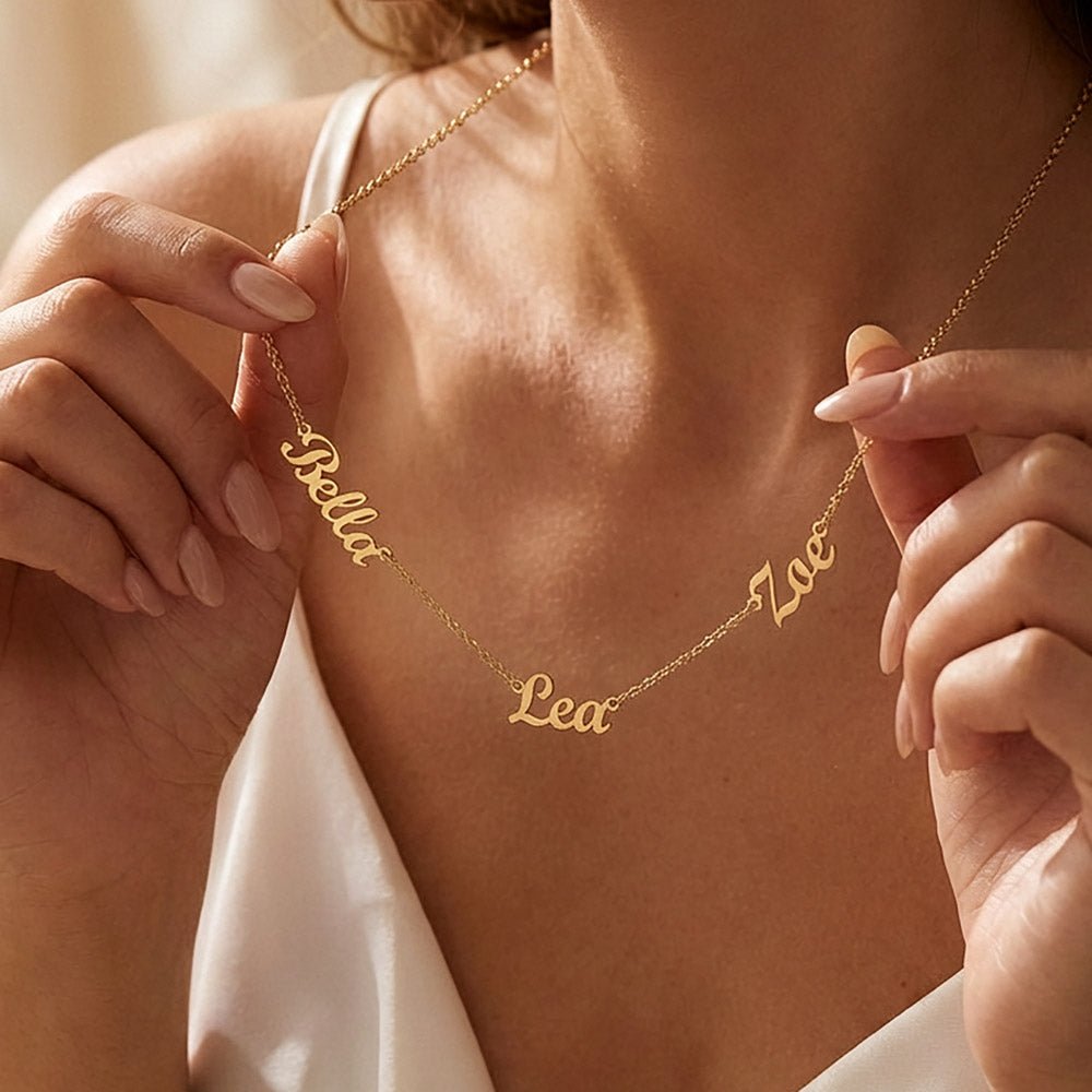 Personalized Multi-Name Necklace | Custom Script Name Jewelry - Jewelry, Necklaces - EpiAl's Shop