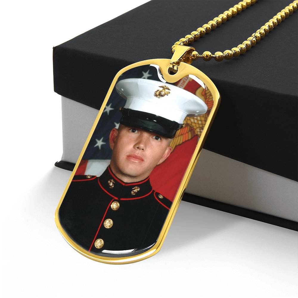 Personalized Photo Dog Tag Necklace | Custom Engraved Military Pendant - Jewelry, Necklaces - EpiAl's Shop