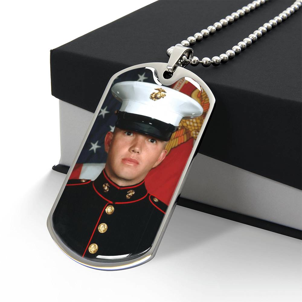 Personalized Photo Dog Tag Necklace | Custom Engraved Military Pendant - Jewelry, Necklaces - EpiAl's Shop