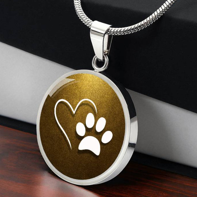 Pet Love on Gold Necklace - Jewelry - Epileptic Al’s Shop