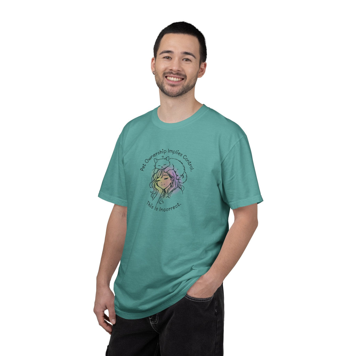 Pet Ownership Implies Control | Cat Humor T-Shirt - Clothing, Unisex, T-Shirts - EpiAl's Shop