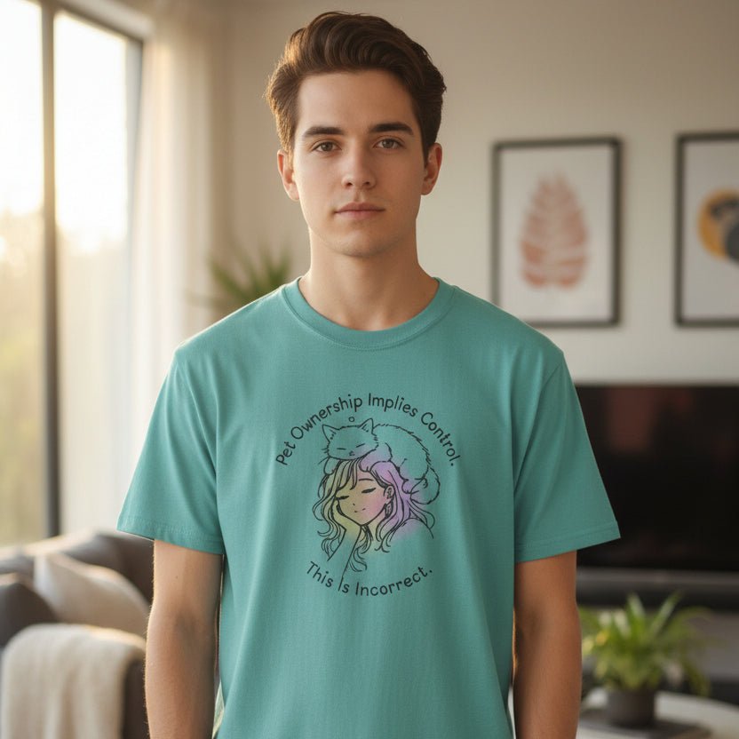 Pet Ownership Implies Control | Cat Humor T-Shirt - Clothing, Unisex, T-Shirts - EpiAl's Shop