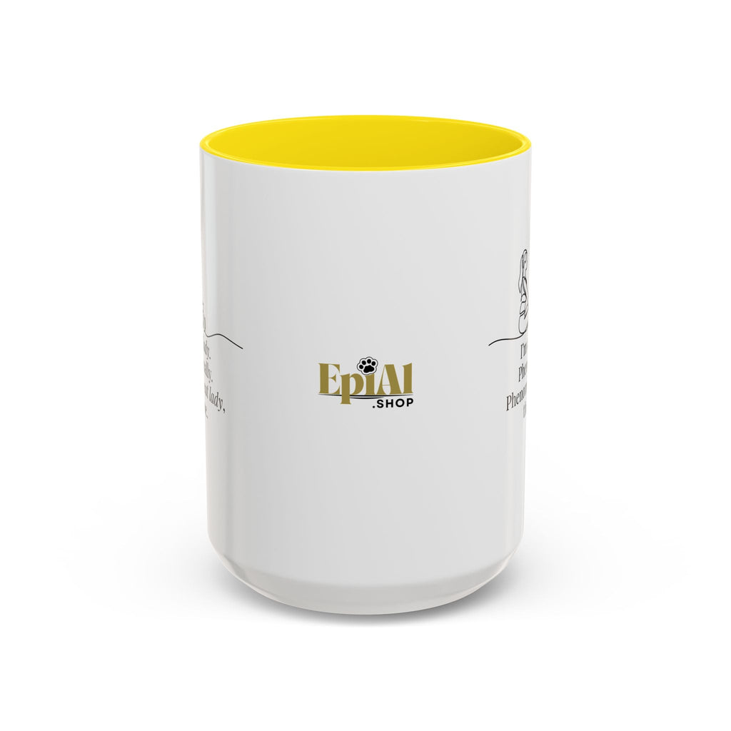 Phenomenal Cat Lady Accent Coffee Mug - Perfect for Cat Lovers - Drinkware, Coffee Mugs - EpiAl's Shop