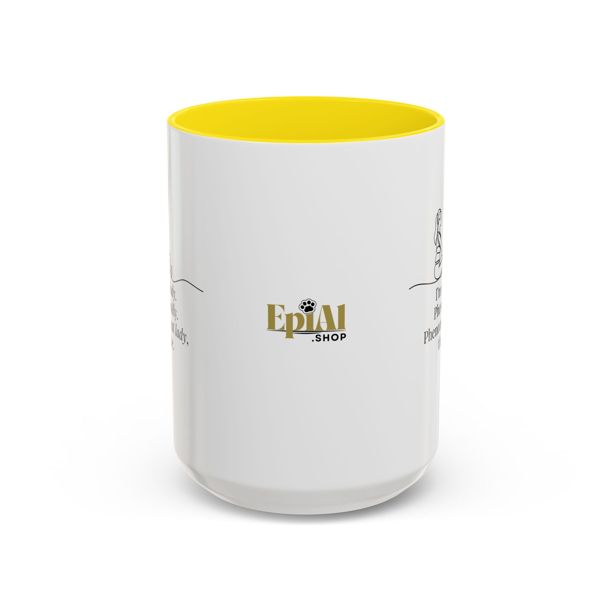 Phenomenal Cat Lady Accent Coffee Mug - Perfect for Cat Lovers - Drinkware, Coffee Mugs - EpiAl's Shop