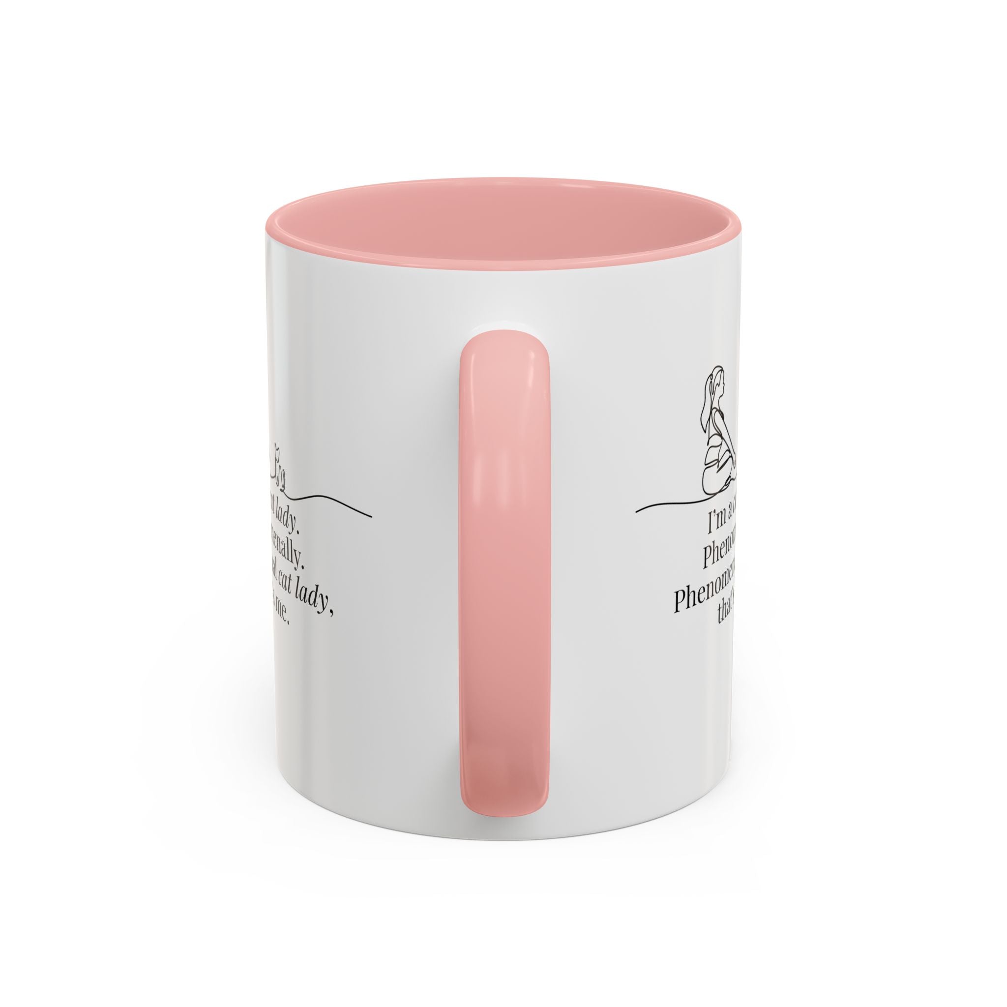 Phenomenal Cat Lady Accent Coffee Mug - Perfect for Cat Lovers - Drinkware, Coffee Mugs - EpiAl's Shop