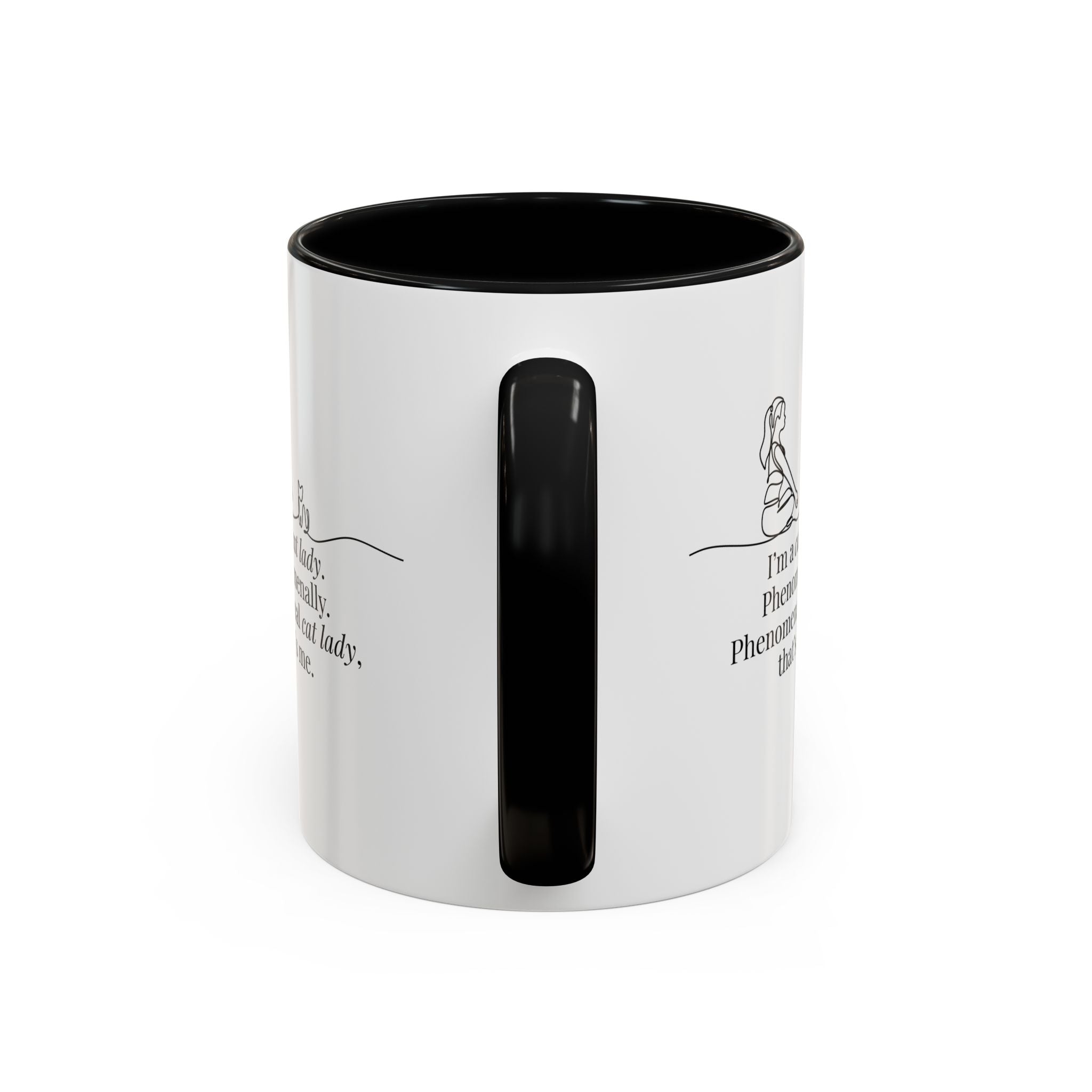 Phenomenal Cat Lady Accent Coffee Mug - Perfect for Cat Lovers - Drinkware, Coffee Mugs - EpiAl's Shop