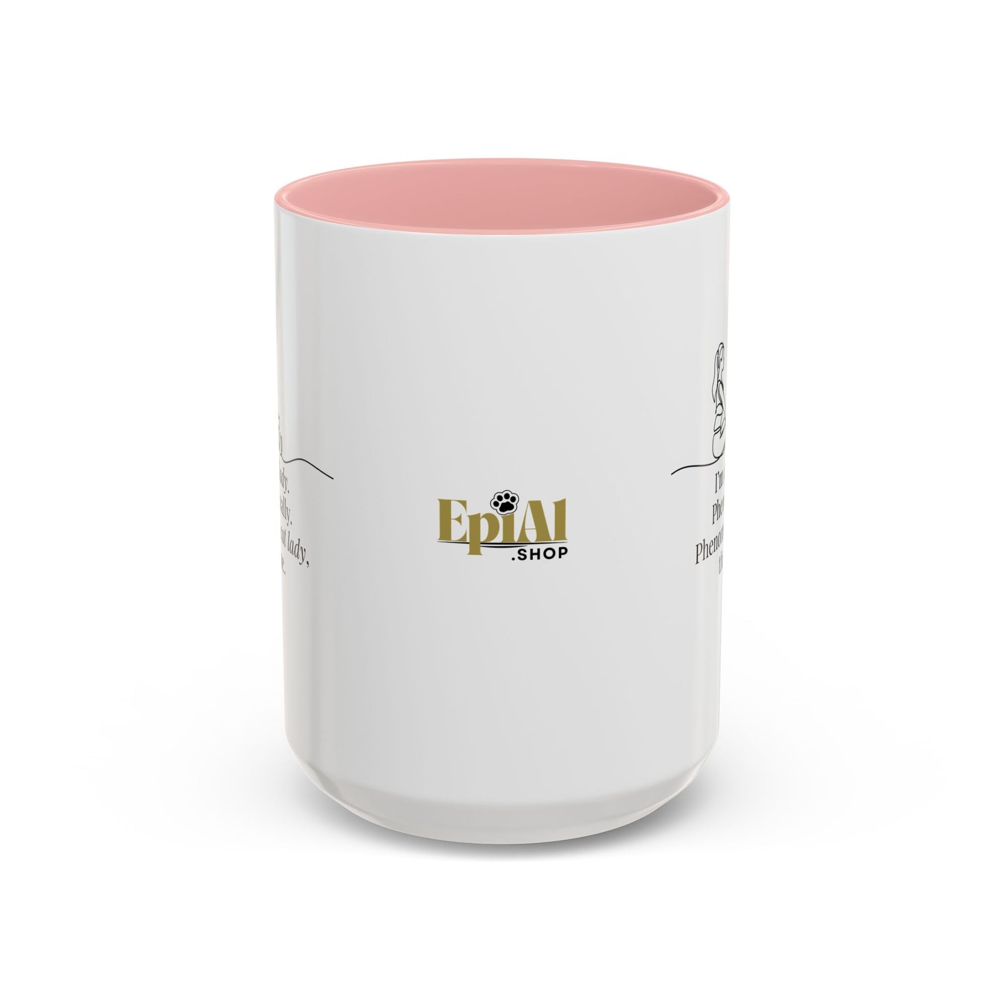 Phenomenal Cat Lady Accent Coffee Mug - Perfect for Cat Lovers - Drinkware, Coffee Mugs - EpiAl's Shop