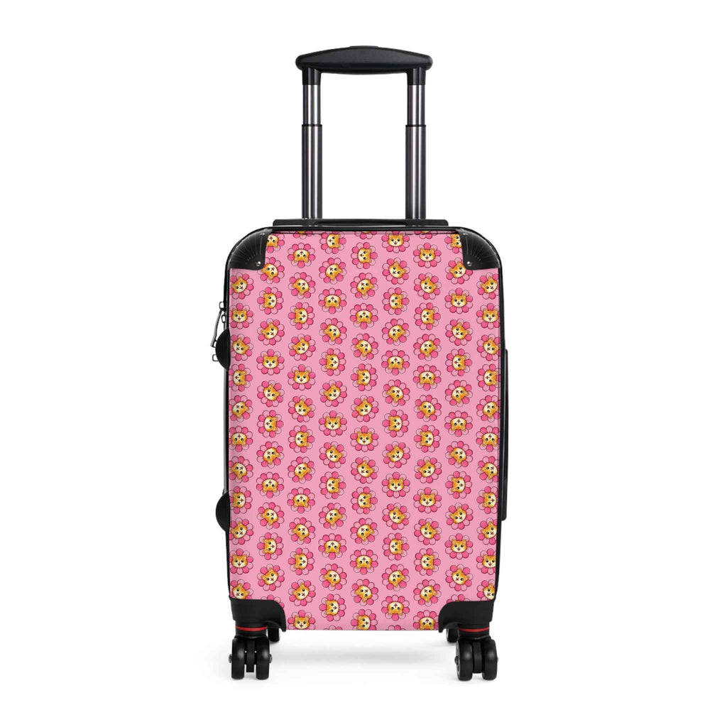 Pink Cat Flower Suitcase | Cute Chaos Travel Luggage - Bags, Suitcases - EpiAl's Shop