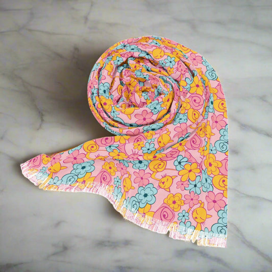 Pink Kitties Light Scarf - All Over Prints - Epileptic Al’s Shop