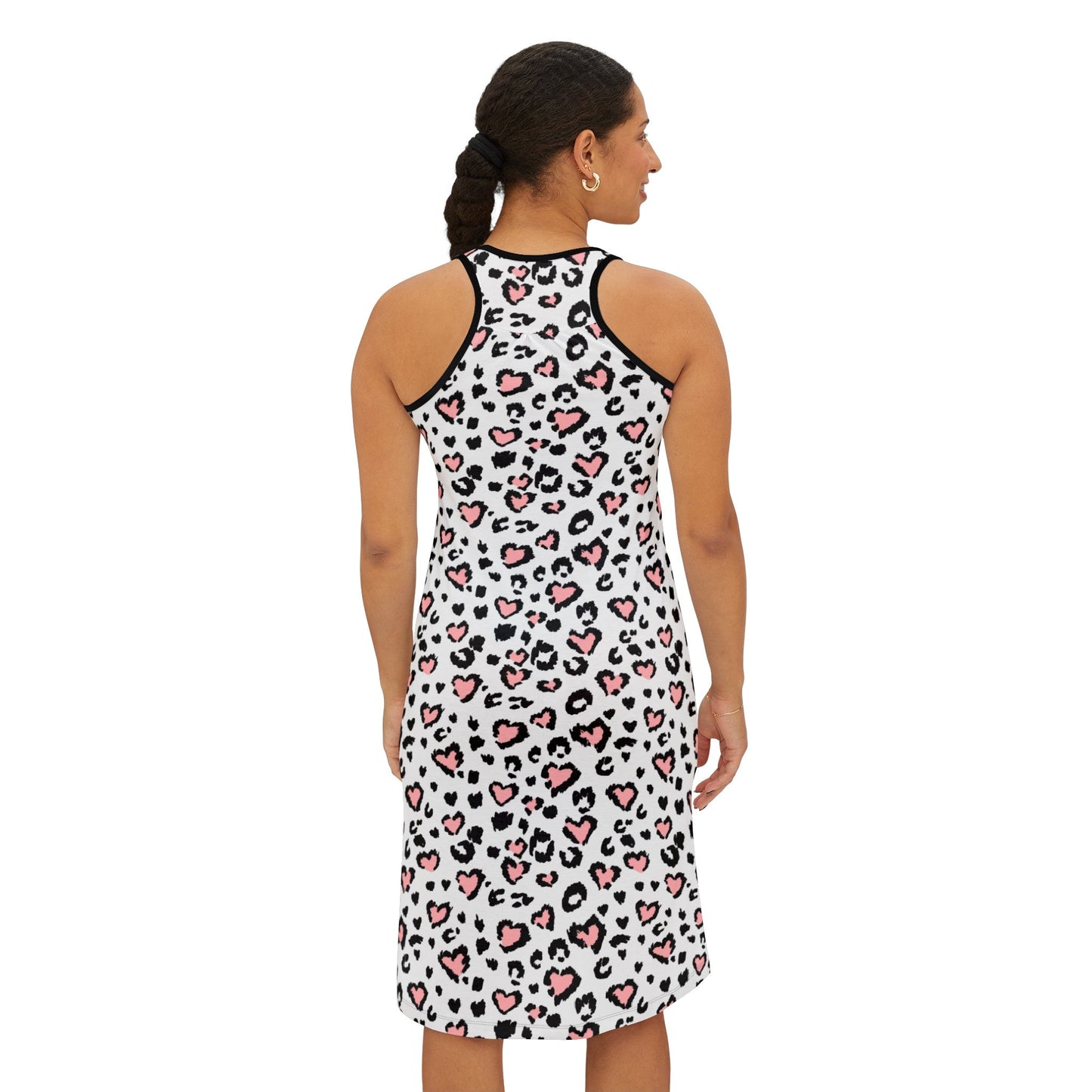 Pink Leopard Women's Racerback Dress - Tank Top - Epileptic Al’s Shop