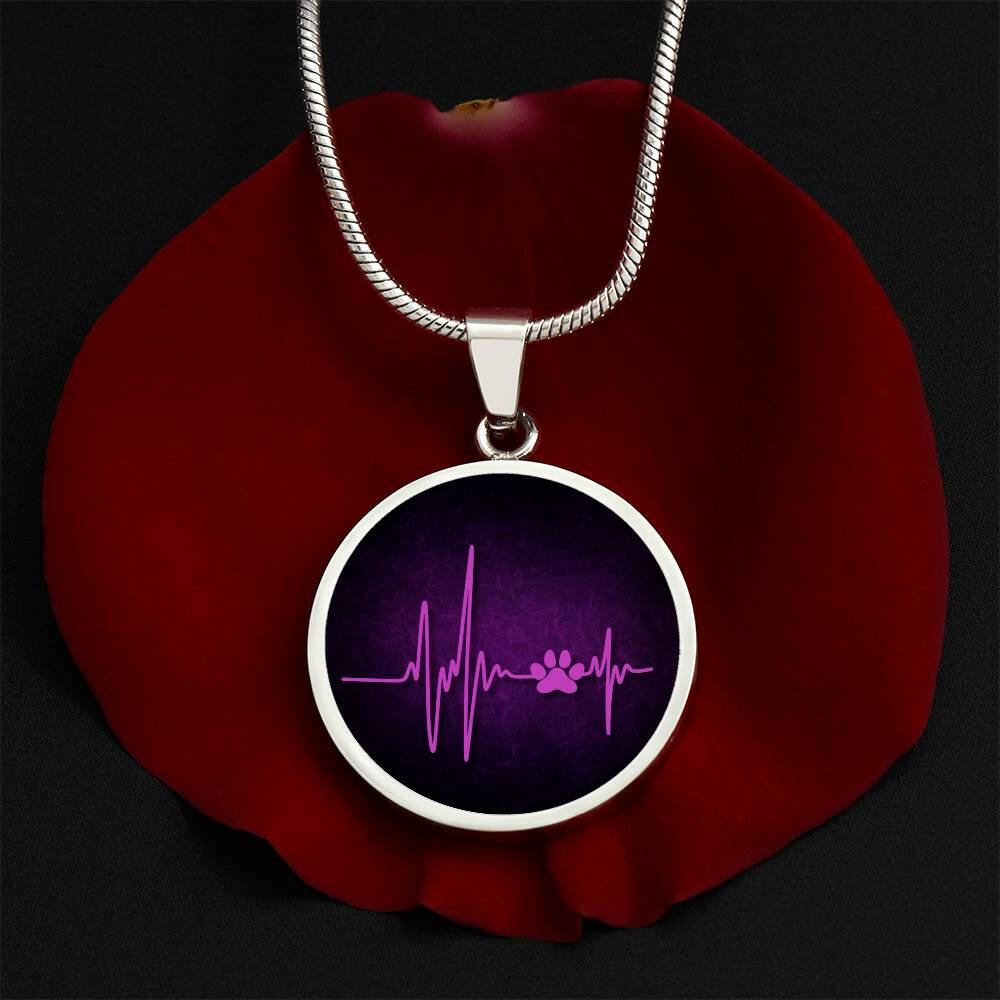 Pink Pawbeat Necklace - Jewelry - Epileptic Al’s Shop