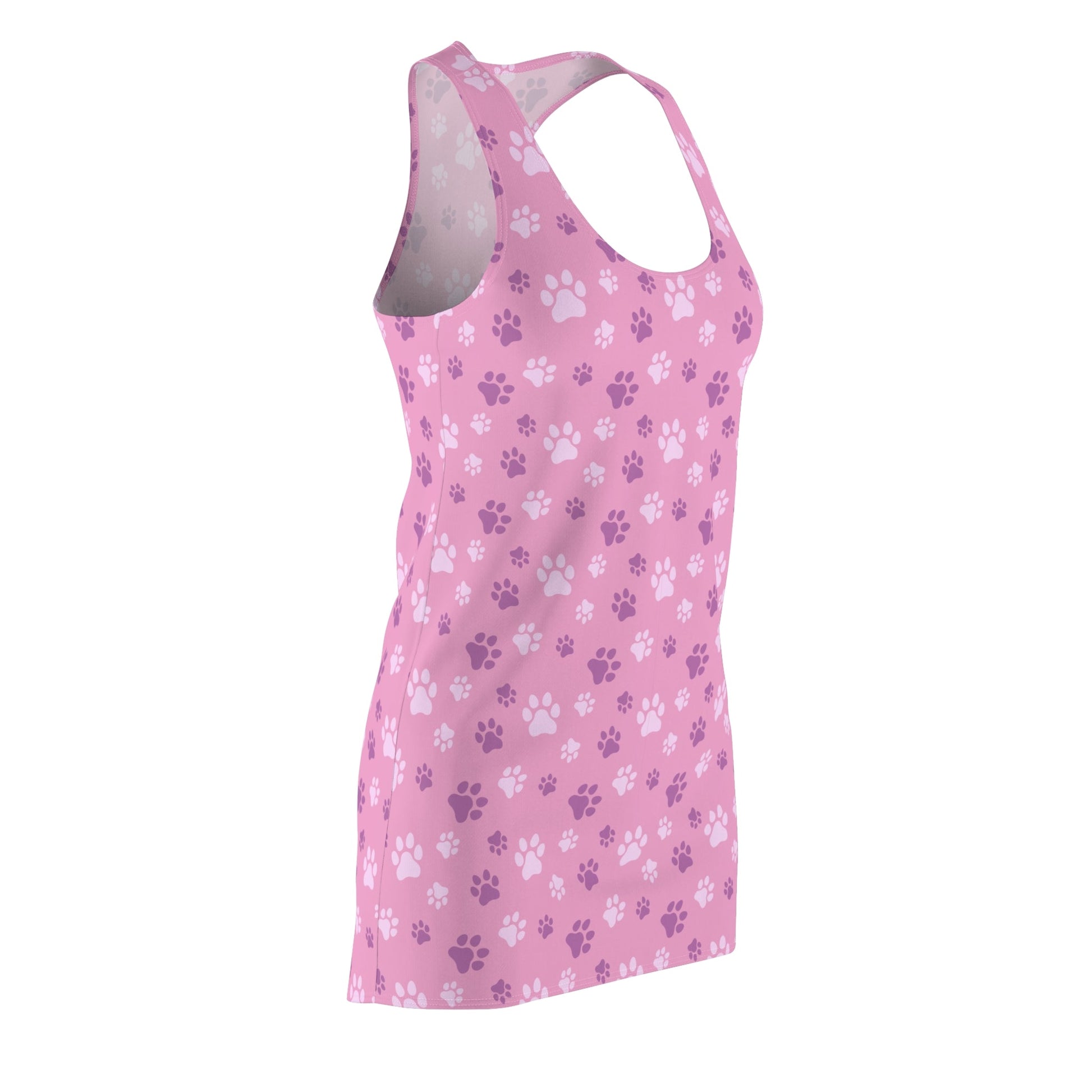 Pinky Paws Women's Cut & Sew Racerback Dress - All Over Prints - Epileptic Al’s Shop