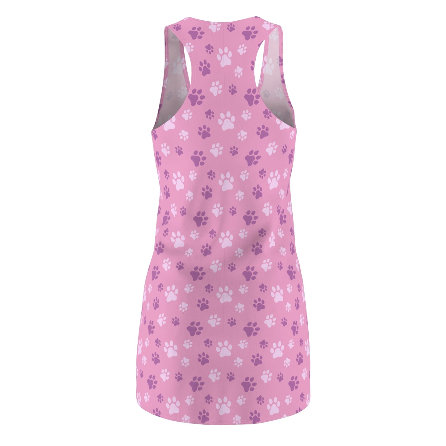 Pinky Paws Women's Cut & Sew Racerback Dress - All Over Prints - Epileptic Al’s Shop